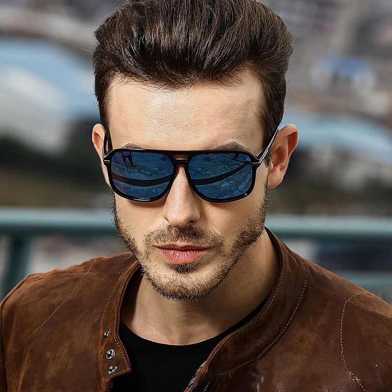 2022 Cool Square Style Polarized Men Sunglasses Brand Designer