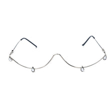 Load image into Gallery viewer, 2023 Crystal Sunglasses Frames For Women Wave Eyeglasses Alloy Frames For Men Eyewear Decoration Half Frame Glasses