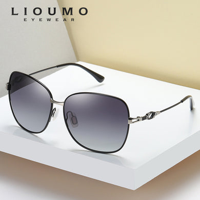 2023 Design Square Sunglasses Women Polarized Eyewear Female Travel Memory Metal Legs Gradient Lens gafas de sol mujer