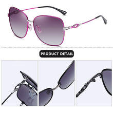 Load image into Gallery viewer, 2023 Design Square Sunglasses Women Polarized Eyewear Female Travel Memory Metal Legs Gradient Lens gafas de sol mujer