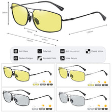 Load image into Gallery viewer, 2023 Memory Metal Sunglasses Men Polarized Photochromic Day Night Driving Glasses Women Discoloration Lens lentes de sol