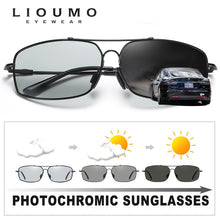 Load image into Gallery viewer, 2023 Memory Metal Sunglasses Men Polarized Photochromic Day Night Driving Glasses Women Discoloration Lens lentes de sol