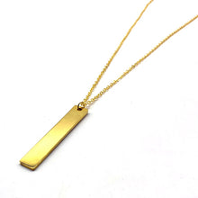 Load image into Gallery viewer, 2020 Fashion New Black Rectangle Pendant Necklace Men Trendy Simple Stainless Steel Chain Men Necklace Jewelry Gift
