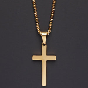 2020 Fashion New Classic Cross Men Necklace  Stainless Steel Chain Pendant Necklace For Men Jewelry Gift