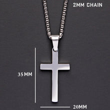 Load image into Gallery viewer, 2020 Fashion New Classic Cross Men Necklace  Stainless Steel Chain Pendant Necklace For Men Jewelry Gift