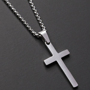 2020 Fashion New Classic Cross Men Necklace  Stainless Steel Chain Pendant Necklace For Men Jewelry Gift