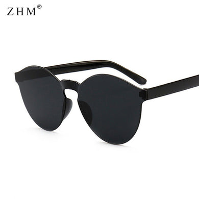 2023 Round Sunglasses Women Vintage Metal Frame Pink Yellow Lens Colorful Shade Sun Glasses Female UV400