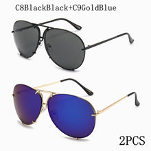 Carica l&#39;immagine nel visualizzatore di Gallery, 2022  Pilot Sunglasses Women Men Brand Designer Retro Mirror Sun Glasses Outdoor Driving Eyewear Shades for Women