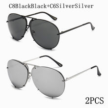 Carica l&#39;immagine nel visualizzatore di Gallery, 2022  Pilot Sunglasses Women Men Brand Designer Retro Mirror Sun Glasses Outdoor Driving Eyewear Shades for Women