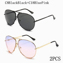 Carica l&#39;immagine nel visualizzatore di Gallery, 2022  Pilot Sunglasses Women Men Brand Designer Retro Mirror Sun Glasses Outdoor Driving Eyewear Shades for Women