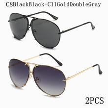 Carica l&#39;immagine nel visualizzatore di Gallery, 2022  Pilot Sunglasses Women Men Brand Designer Retro Mirror Sun Glasses Outdoor Driving Eyewear Shades for Women