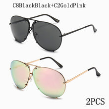 Carica l&#39;immagine nel visualizzatore di Gallery, 2022  Pilot Sunglasses Women Men Brand Designer Retro Mirror Sun Glasses Outdoor Driving Eyewear Shades for Women