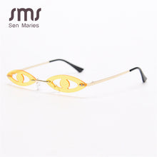Load image into Gallery viewer, 2023 Rimless Vintage Punk Sunglasses Women  Brand Steampunk Shades Men Sun Glasses Unique Eyes Oculos Feminino