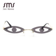 Load image into Gallery viewer, 2023 Rimless Vintage Punk Sunglasses Women  Brand Steampunk Shades Men Sun Glasses Unique Eyes Oculos Feminino