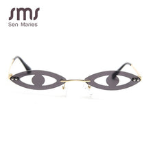 Load image into Gallery viewer, 2023 Rimless Vintage Punk Sunglasses Women  Brand Steampunk Shades Men Sun Glasses Unique Eyes Oculos Feminino