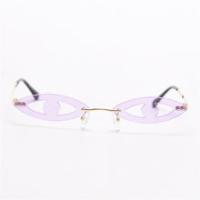 Load image into Gallery viewer, 2023 Rimless Vintage Punk Sunglasses Women  Brand Steampunk Shades Men Sun Glasses Unique Eyes Oculos Feminino