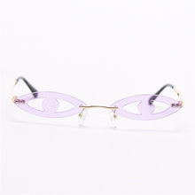 Load image into Gallery viewer, 2023 Rimless Vintage Punk Sunglasses Women  Brand Steampunk Shades Men Sun Glasses Unique Eyes Oculos Feminino