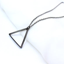 Load image into Gallery viewer, 2020 Fashion Simple Black New Pendant Necklace for Men women Stainless Steel Long Necklace Party Jewelry collier femme collar