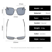 Load image into Gallery viewer, 2023 Square Oversized Sunglasses Women Punk oculos de sol Vintage Big Sun glasses Frame Female Shades okulary UV400