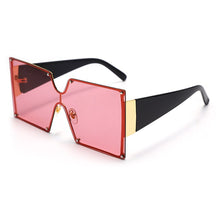 Load image into Gallery viewer, 2023 Square Sunglasses Women Brand Designer Oversized Gradient Blue Black One Piece Sun Glasses Style Shades UV400