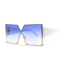 Load image into Gallery viewer, 2023 Square Sunglasses Women Brand Designer Oversized Gradient Blue Black One Piece Sun Glasses Style Shades UV400