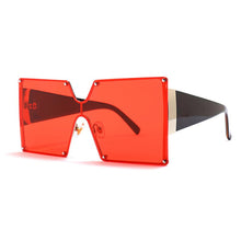 Load image into Gallery viewer, 2023 Square Sunglasses Women Brand Designer Oversized Gradient Blue Black One Piece Sun Glasses Style Shades UV400
