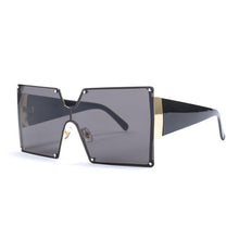 Load image into Gallery viewer, 2023 Square Sunglasses Women Brand Designer Oversized Gradient Blue Black One Piece Sun Glasses Style Shades UV400