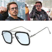 Carica l'immagine nel visualizzatore di Gallery, 2022   Tony Stark Flight 006 Style Sunglasses Men Square Aviation Brand Design Sun Glasses Oculos De Sol UV400