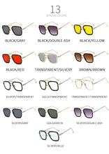 Carica l'immagine nel visualizzatore di Gallery, 2022   Tony Stark Flight 006 Style Sunglasses Men Square Aviation Brand Design Sun Glasses Oculos De Sol UV400