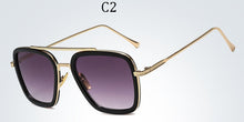 Carica l'immagine nel visualizzatore di Gallery, 2022   Tony Stark Flight 006 Style Sunglasses Men Square Aviation Brand Design Sun Glasses Oculos De Sol UV400