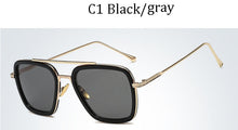 Carica l'immagine nel visualizzatore di Gallery, 2022   Tony Stark Flight 006 Style Sunglasses Men Square Aviation Brand Design Sun Glasses Oculos De Sol UV400