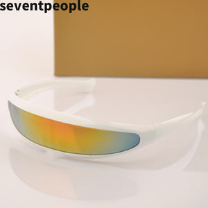 2023 X Men Sunglasses  Brand Designer One-piece Personality Fish Shape Sun Glasses Women Eyewear for Party UV400