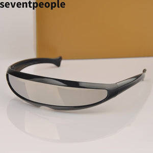 2023 X Men Sunglasses  Brand Designer One-piece Personality Fish Shape Sun Glasses Women Eyewear for Party UV400