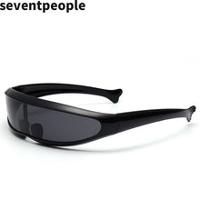Load image into Gallery viewer, 2023 X Men Sunglasses  Brand Designer One-piece Personality Fish Shape Sun Glasses Women Eyewear for Party UV400