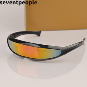 2023 X Men Sunglasses  Brand Designer One-piece Personality Fish Shape Sun Glasses Women Eyewear for Party UV400