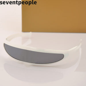 2023 X Men Sunglasses  Brand Designer One-piece Personality Fish Shape Sun Glasses Women Eyewear for Party UV400