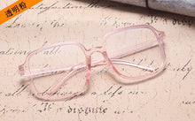 Load image into Gallery viewer, 2022 Flat Lens Eyeglasses Frame Blue Light Blocking Glasses Retro Big Frame Computer Game Reading Glasses Slim Face Eyewear