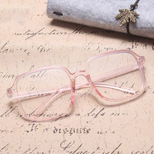 Load image into Gallery viewer, 2022 Flat Lens Eyeglasses Frame Blue Light Blocking Glasses Retro Big Frame Computer Game Reading Glasses Slim Face Eyewear