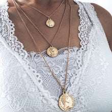 Load image into Gallery viewer, 2020 Gold Long Chain Necklace Chokers For Women Multilayer Geometric Cross Pendant Necklaces Boho Maxi Statement Party Jewelry