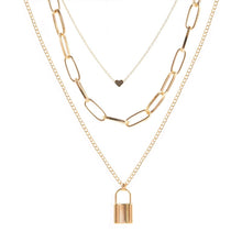 Load image into Gallery viewer, 2020 Gold Long Chain Necklace Chokers For Women Multilayer Geometric Cross Pendant Necklaces Boho Maxi Statement Party Jewelry