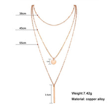 Load image into Gallery viewer, 2020 Gold Long Chain Necklace Chokers For Women Multilayer Geometric Cross Pendant Necklaces Boho Maxi Statement Party Jewelry