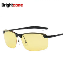 Load image into Gallery viewer, 2023 Good Quality Half Rim Yellow Lenses Enlarge View Night Vision Goggles Driver Vision Polarized Glasses oculos de sol gafas