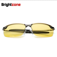 Load image into Gallery viewer, 2023 Good Quality Half Rim Yellow Lenses Enlarge View Night Vision Goggles Driver Vision Polarized Glasses oculos de sol gafas