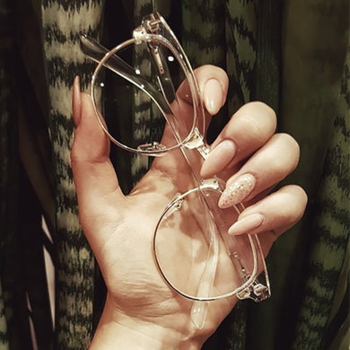 2022 Half Metal Women Glasses Frame Men Eyeglasses Frame Vintage Square Clear Sunglasses Optical Spectacle Frame Spectacles