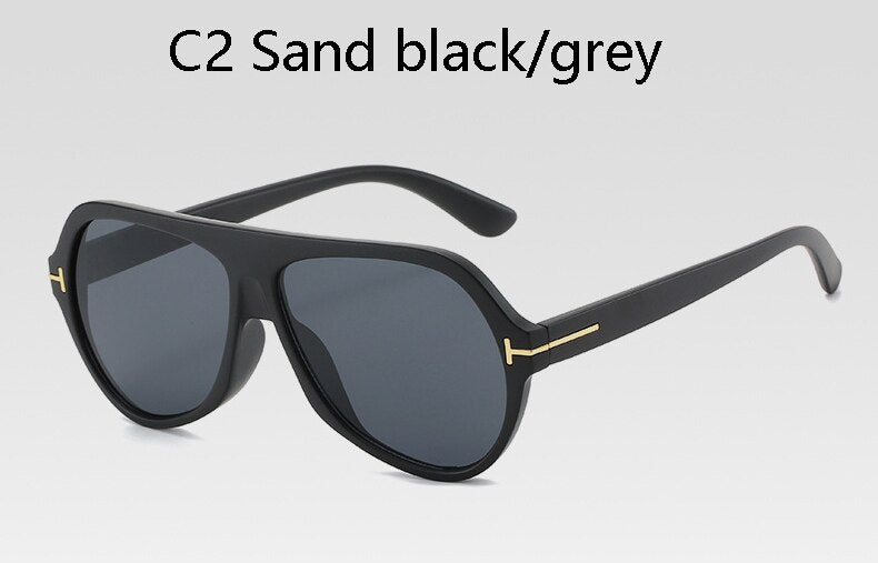 2023  Tom Brand  women Sunglasses Gradient Men's Sunglasses Vintage Casual Drive gafas de sol hombre UV400