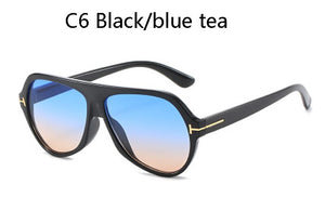 2023  Tom Brand  women Sunglasses Gradient Men's Sunglasses Vintage Casual Drive gafas de sol hombre UV400