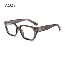 Load image into Gallery viewer, 2023  Tom sunglasses female rectangle transparent frame brand designer retro sunglasses unisex square brown UV400