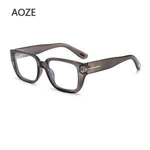 2023  Tom sunglasses female rectangle transparent frame brand designer retro sunglasses unisex square brown UV400