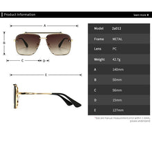 Load image into Gallery viewer, 2023 HighQuality  brand design Classic Mach Six Style Gradient lens Sunglasses unisex Drive Vintage Sunglasses UV
