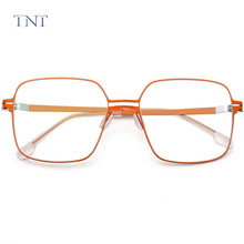 Load image into Gallery viewer, 2023 Korea Designer  Alloy Optical Glasses Frame Men Oversize Square Prescription Eyeglasses Metal Myopia Glasses Frame Eyewear